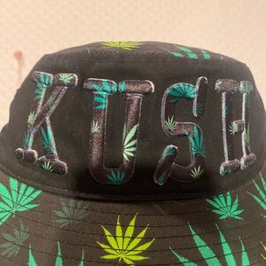 Black and Green Bucket Hat